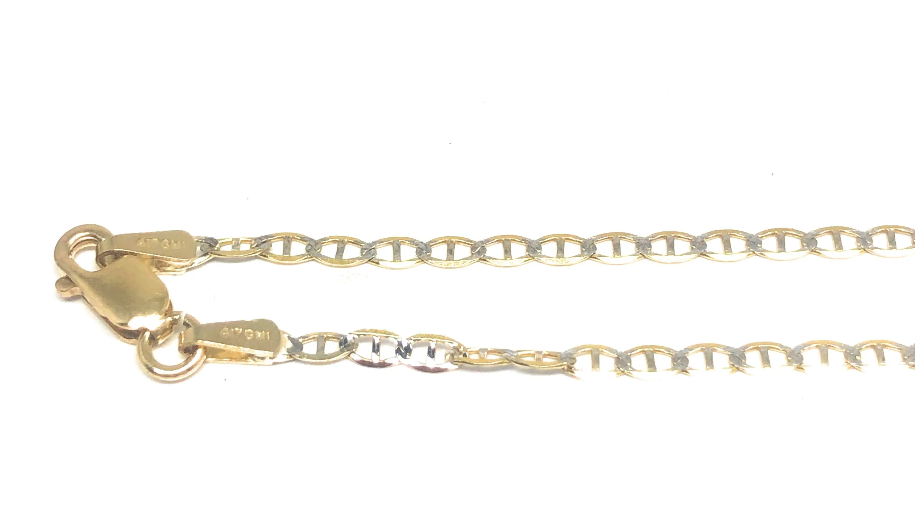 10k Solid Gold Yellow Mariner style Ankle Braacelet Anklet 10