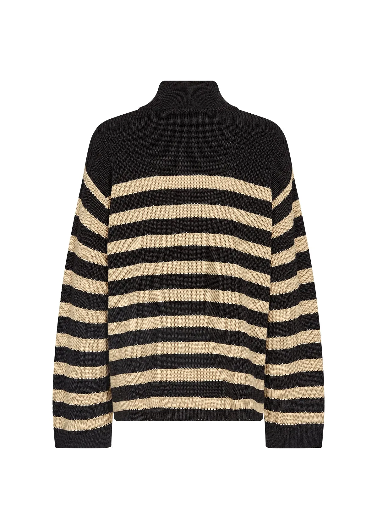 33418- Julia Striped Half Zip Jumper- Soya Concept