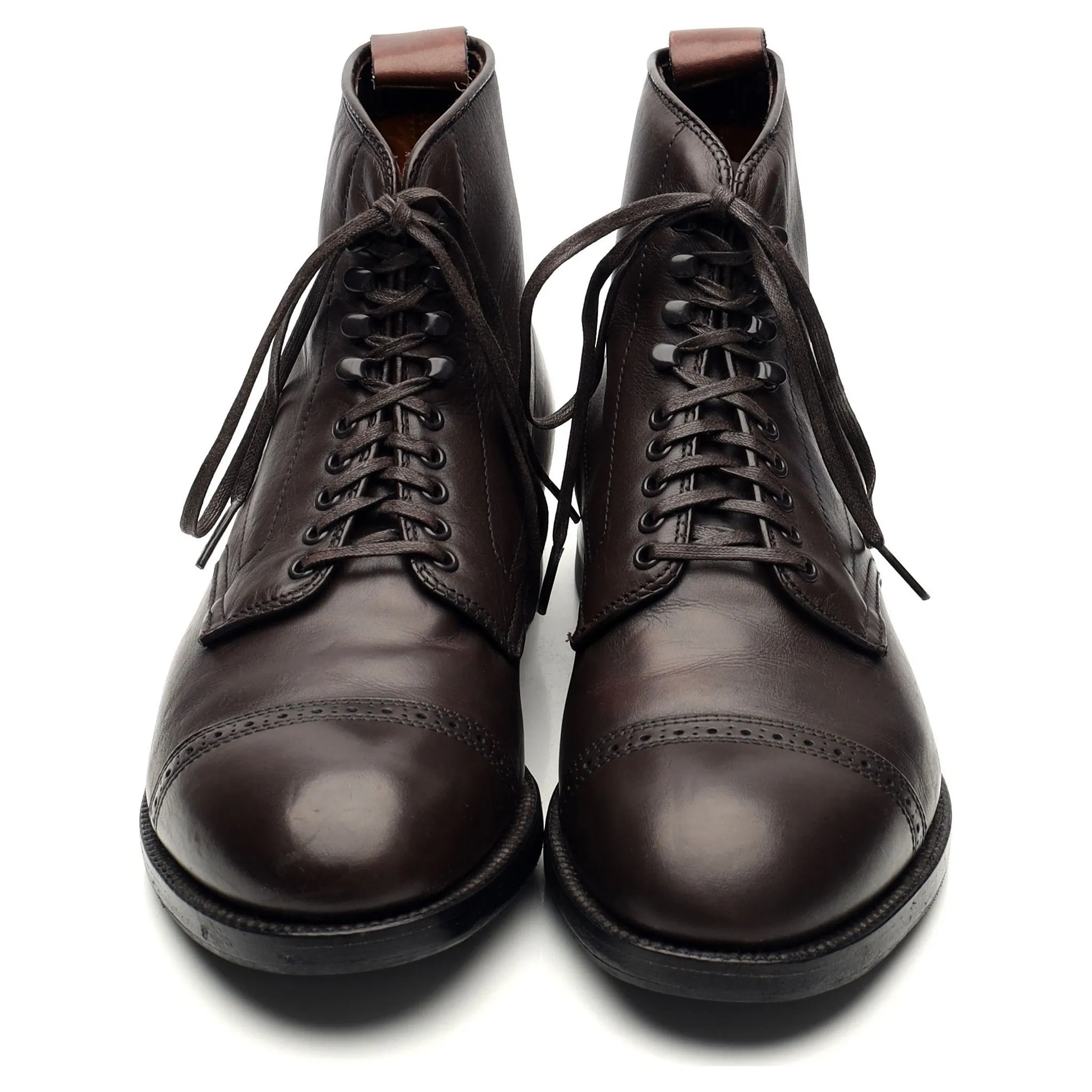 '41921H' Dark Brown Leather Boots UK 7 US 7.5 D