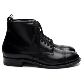 '41927H' Black Leather Boots UK 7 US 7.5 D