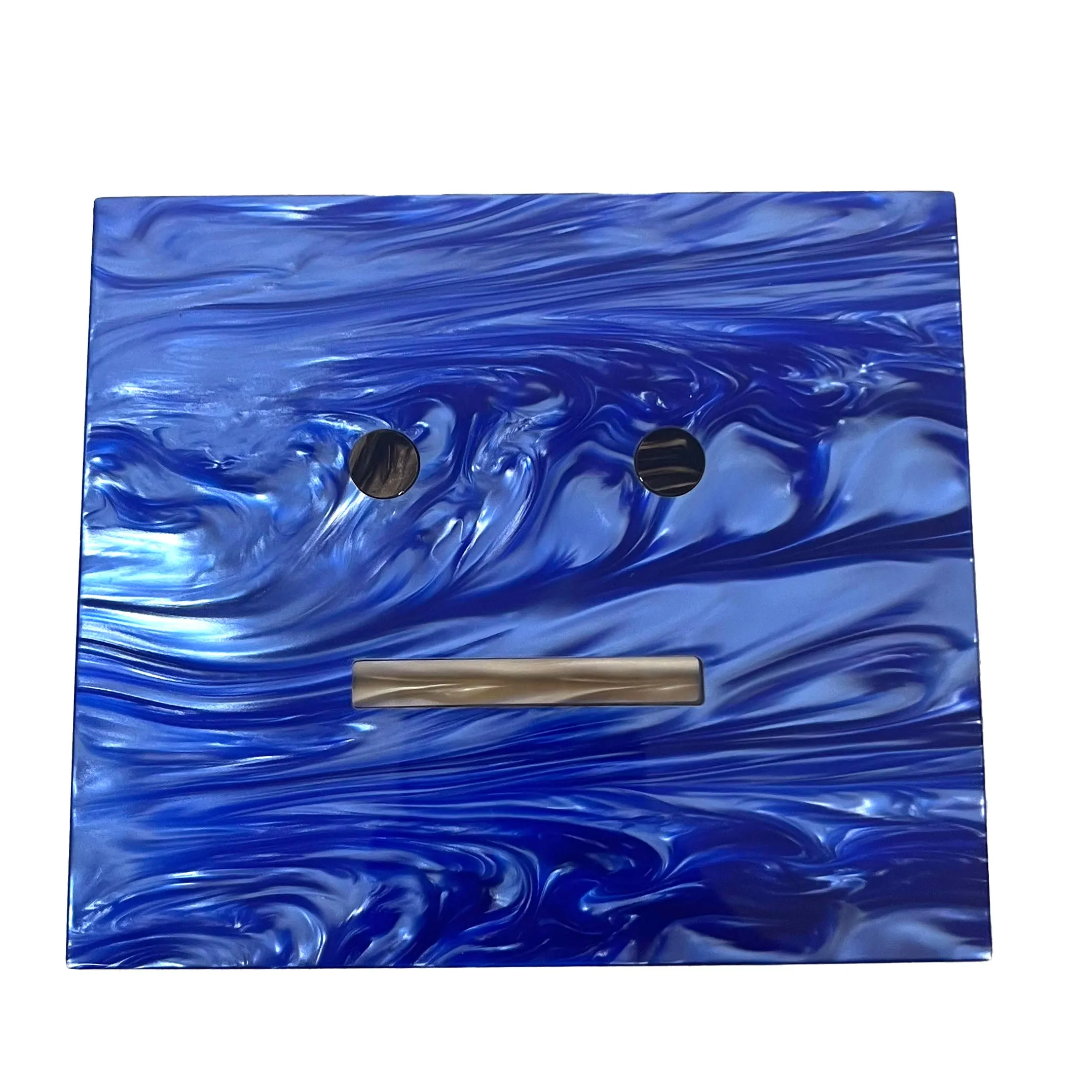 Acne Studios Rare Blue Marbled Vanessa Clutch or Trinket Box