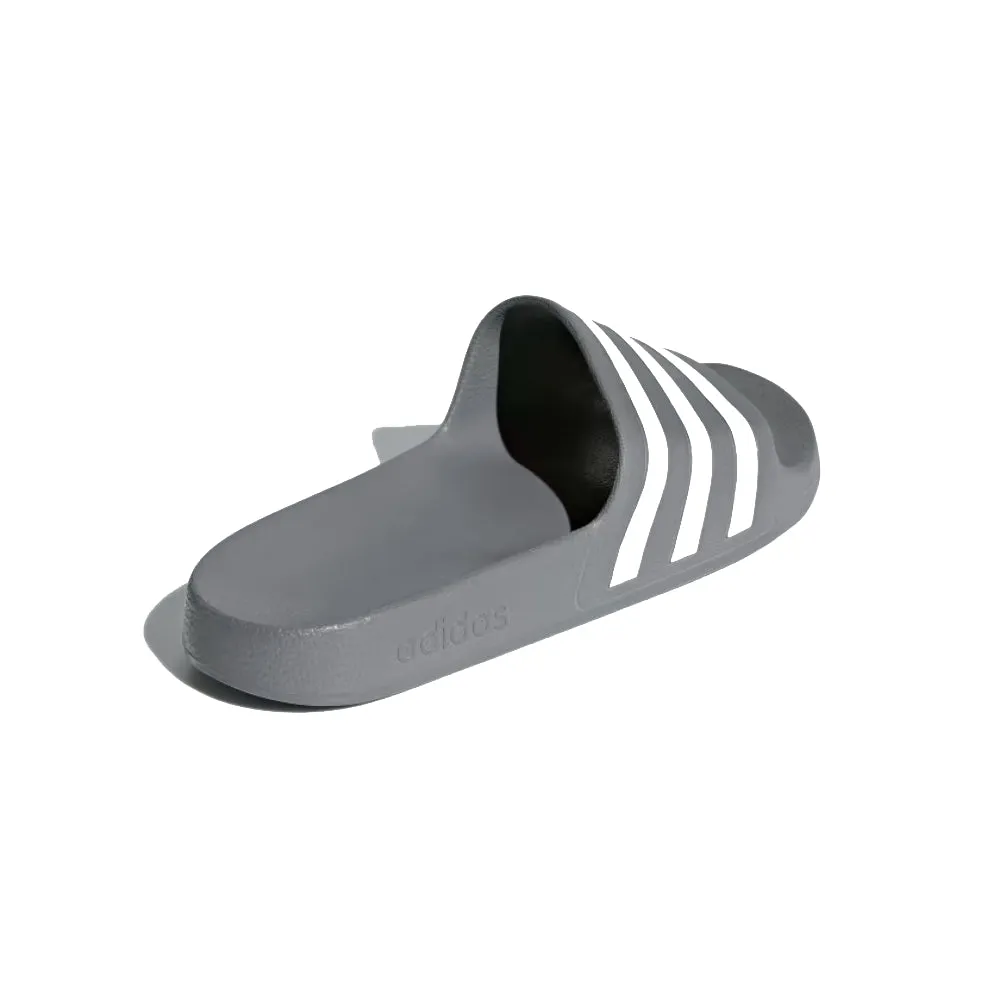 Adidas Unisex Adilette Aqua Slide (Grey Three/Cloud White/Grey Three)