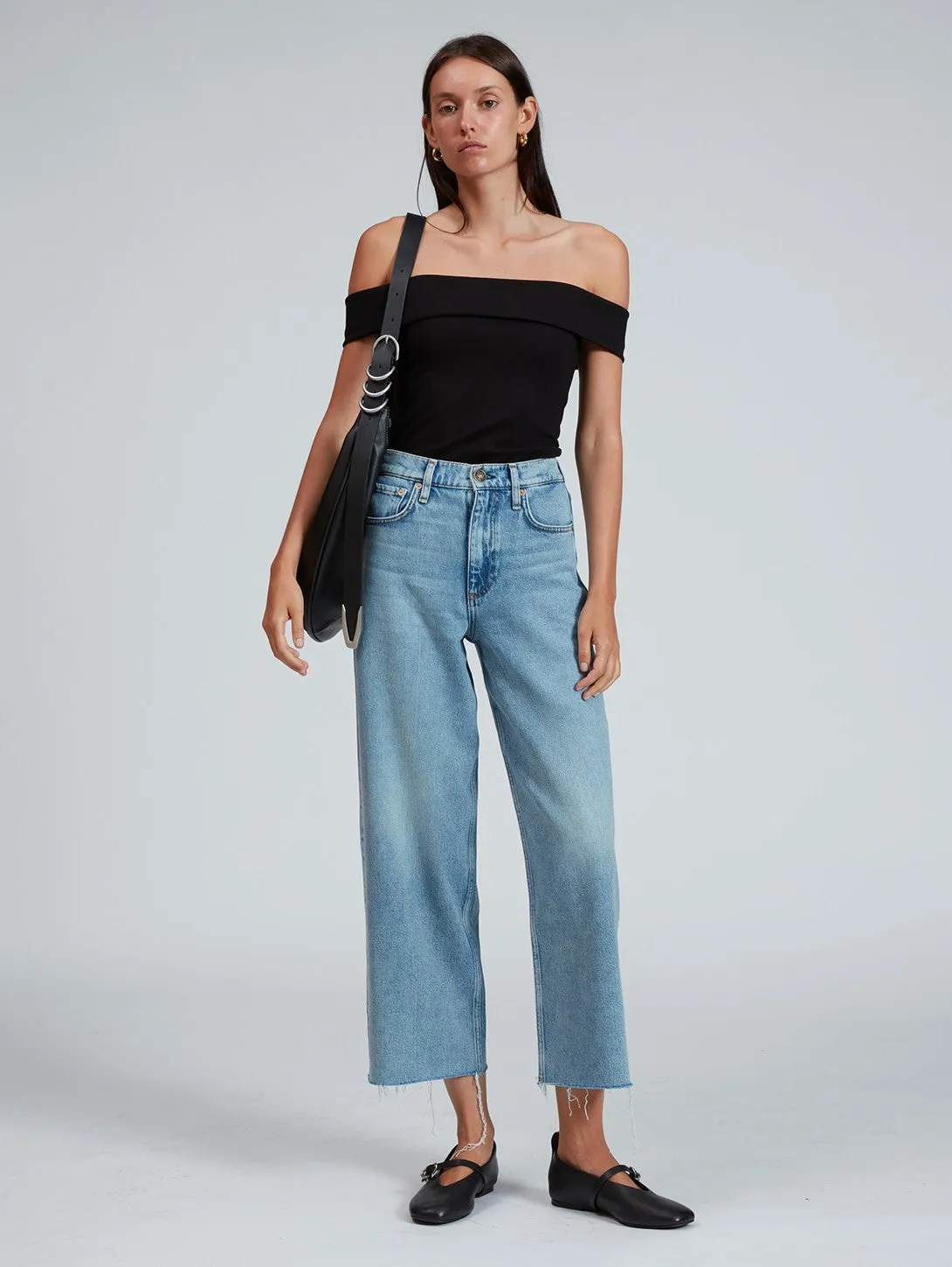 Andi High Rise Wide Leg Crop Jean - Cecilia