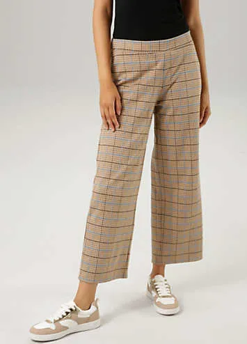 Aniston Check Print Culottes | Kaleidoscope