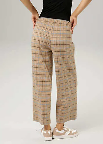 Aniston Check Print Culottes | Kaleidoscope