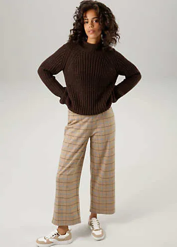 Aniston Check Print Culottes | Kaleidoscope