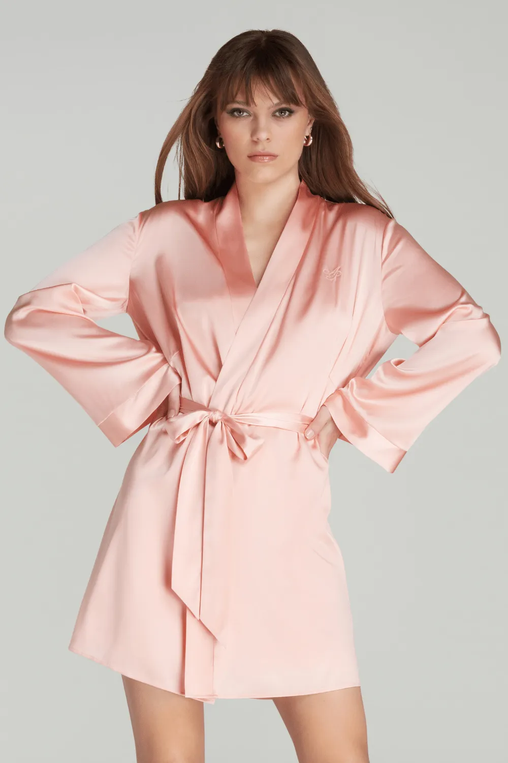 Arlette Short Dressing Gown, Size M-L (UK 14-18)