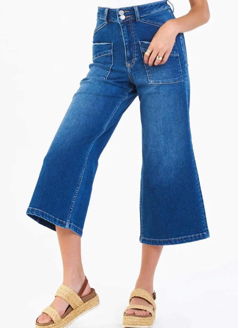 Audrey Super High Rise Cropped Wide Leg | Seeker