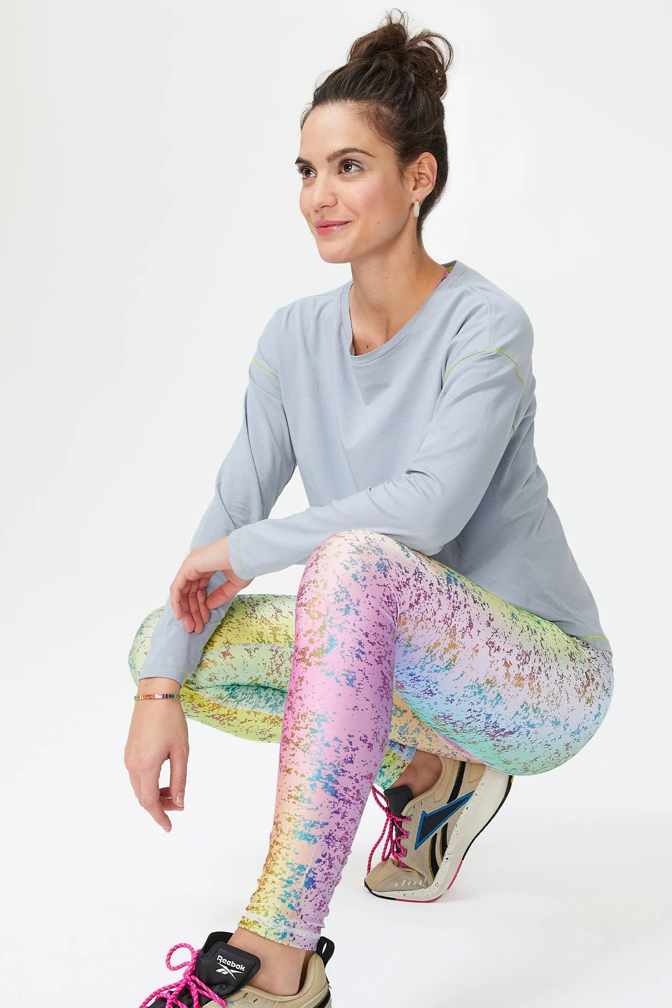 Balayage Hi-Shine Leggings in Rainbow Haze