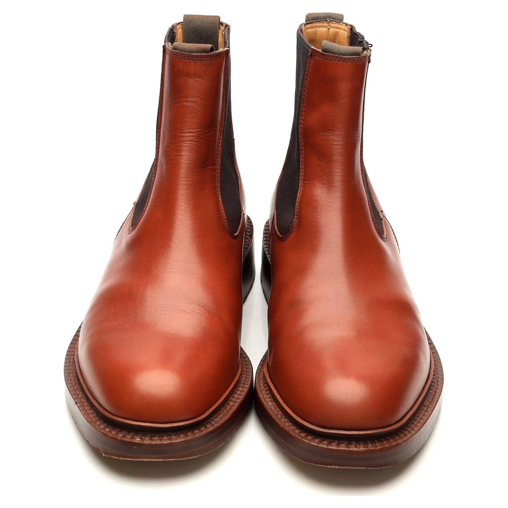 'Bedale' Tan Brown Leather Chelsea Boots UK 6 FX