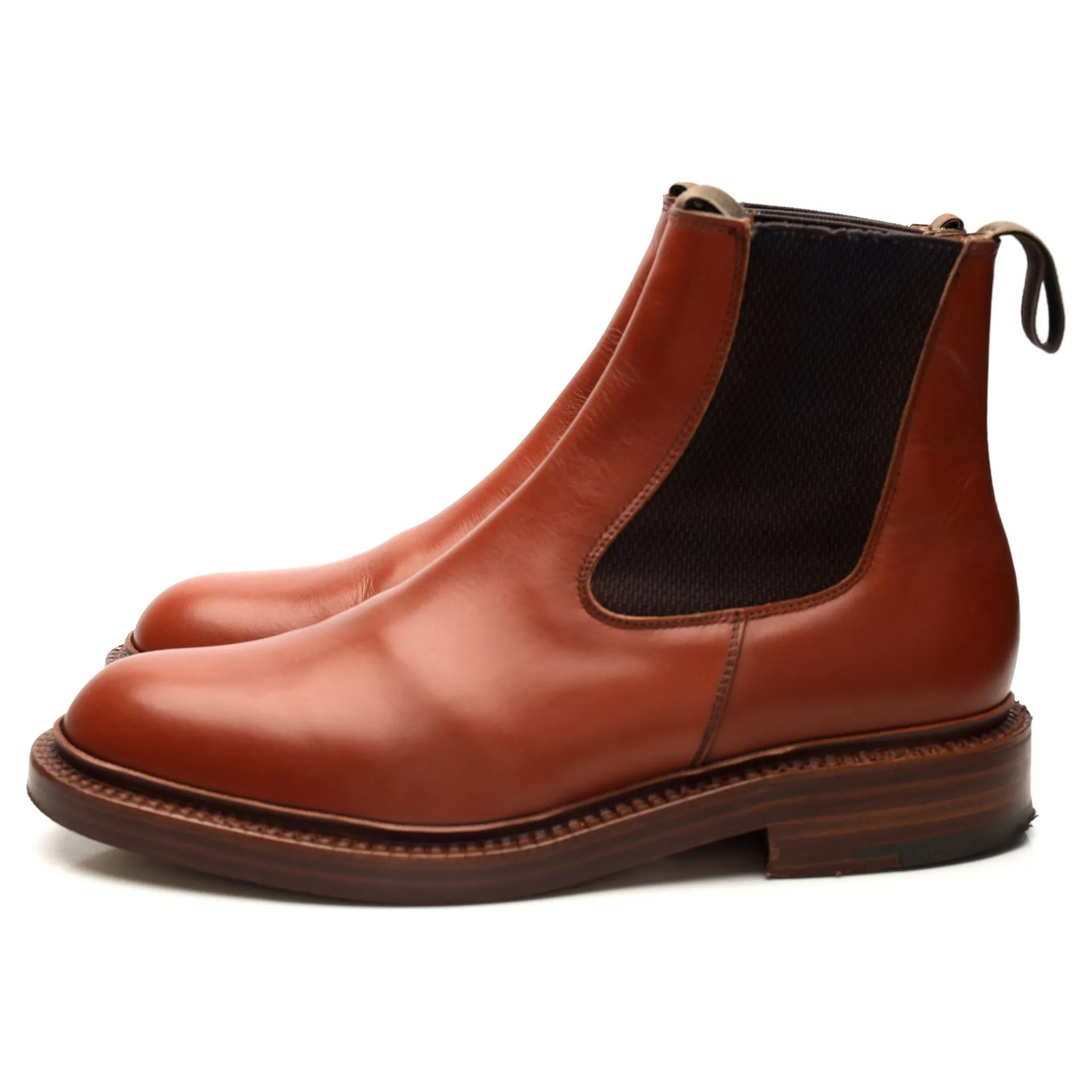 'Bedale' Tan Brown Leather Chelsea Boots UK 6 FX