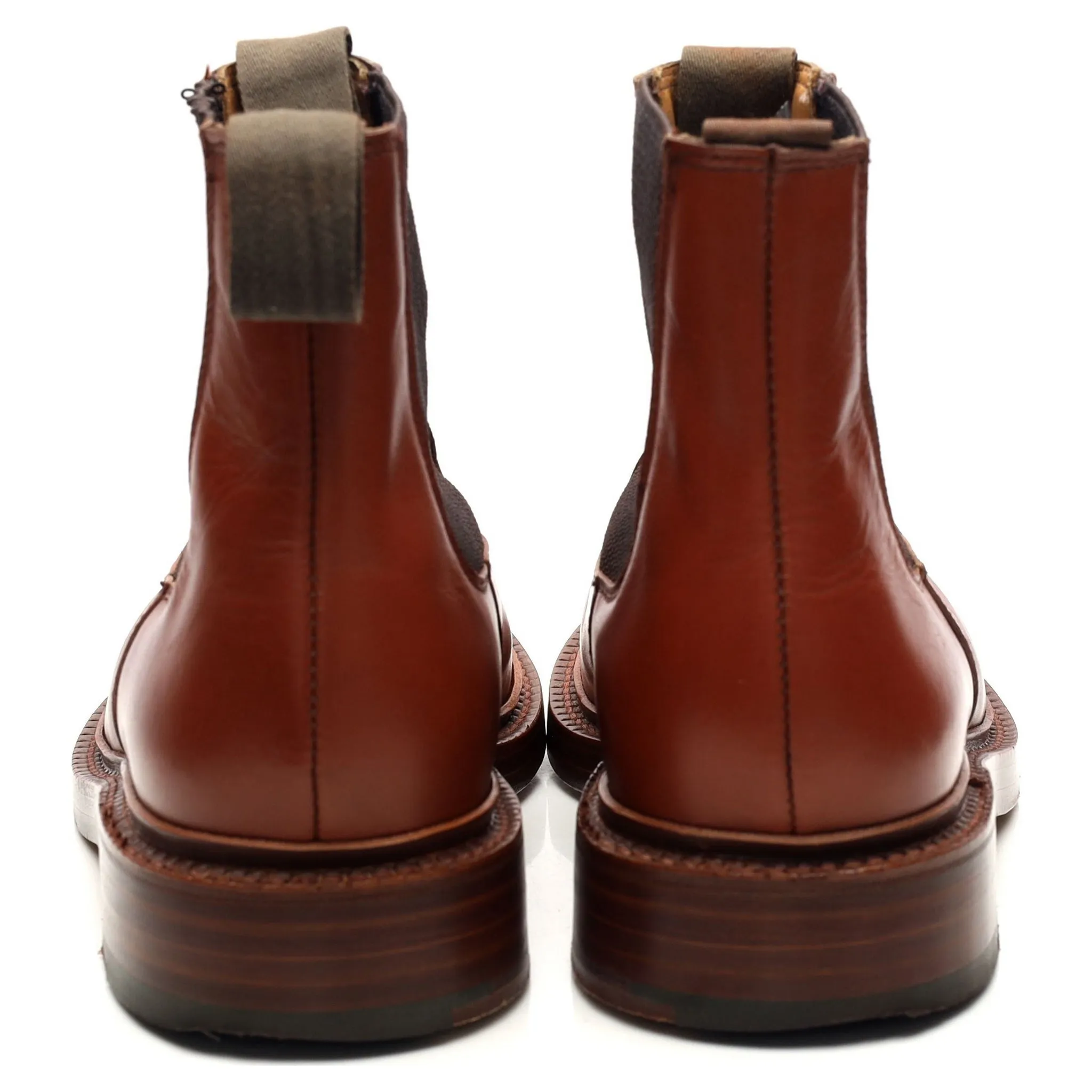 'Bedale' Tan Brown Leather Chelsea Boots UK 6 FX