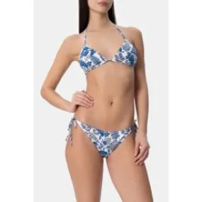 Bikini triangolo con slip donna Blu