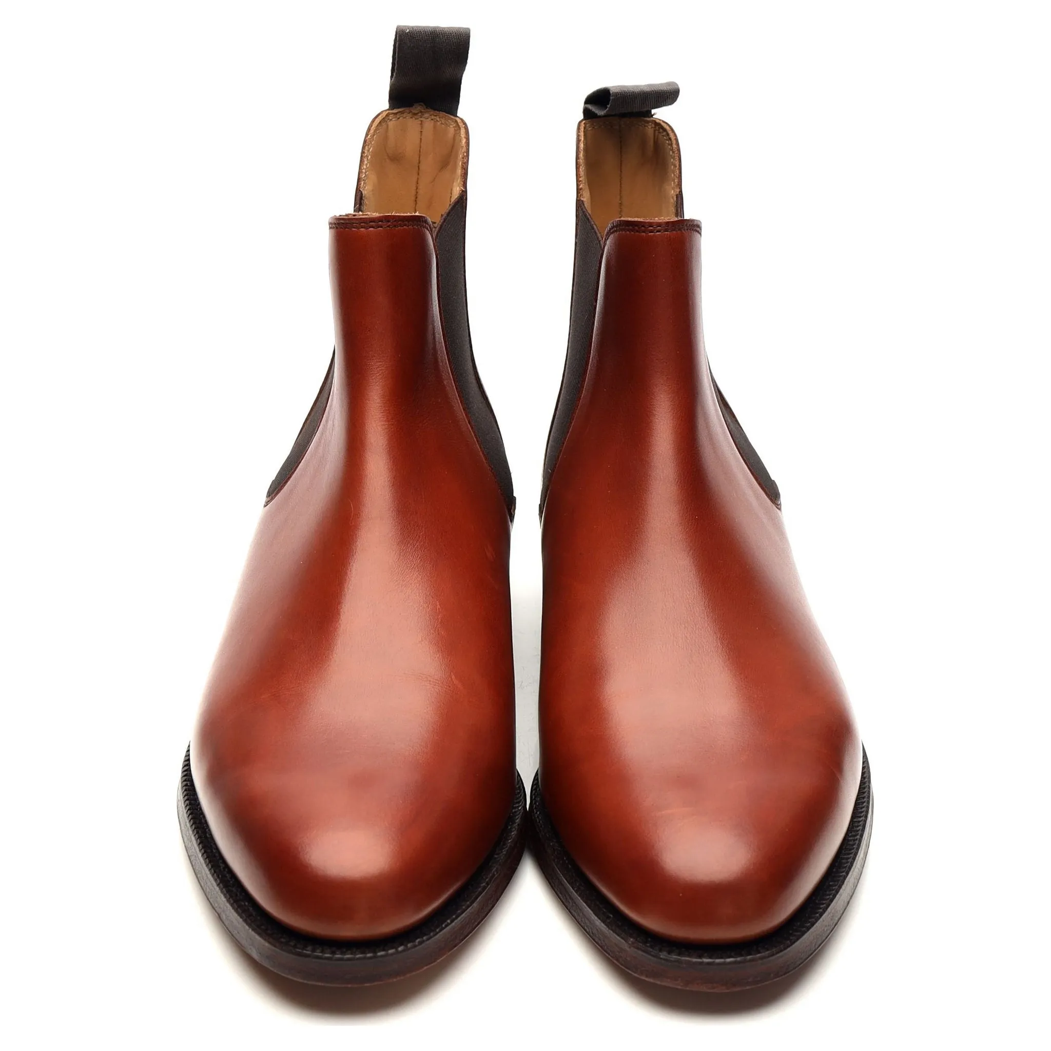 'Bingham 2' Tan Brown Leather Chelsea Boots UK 7.5 E