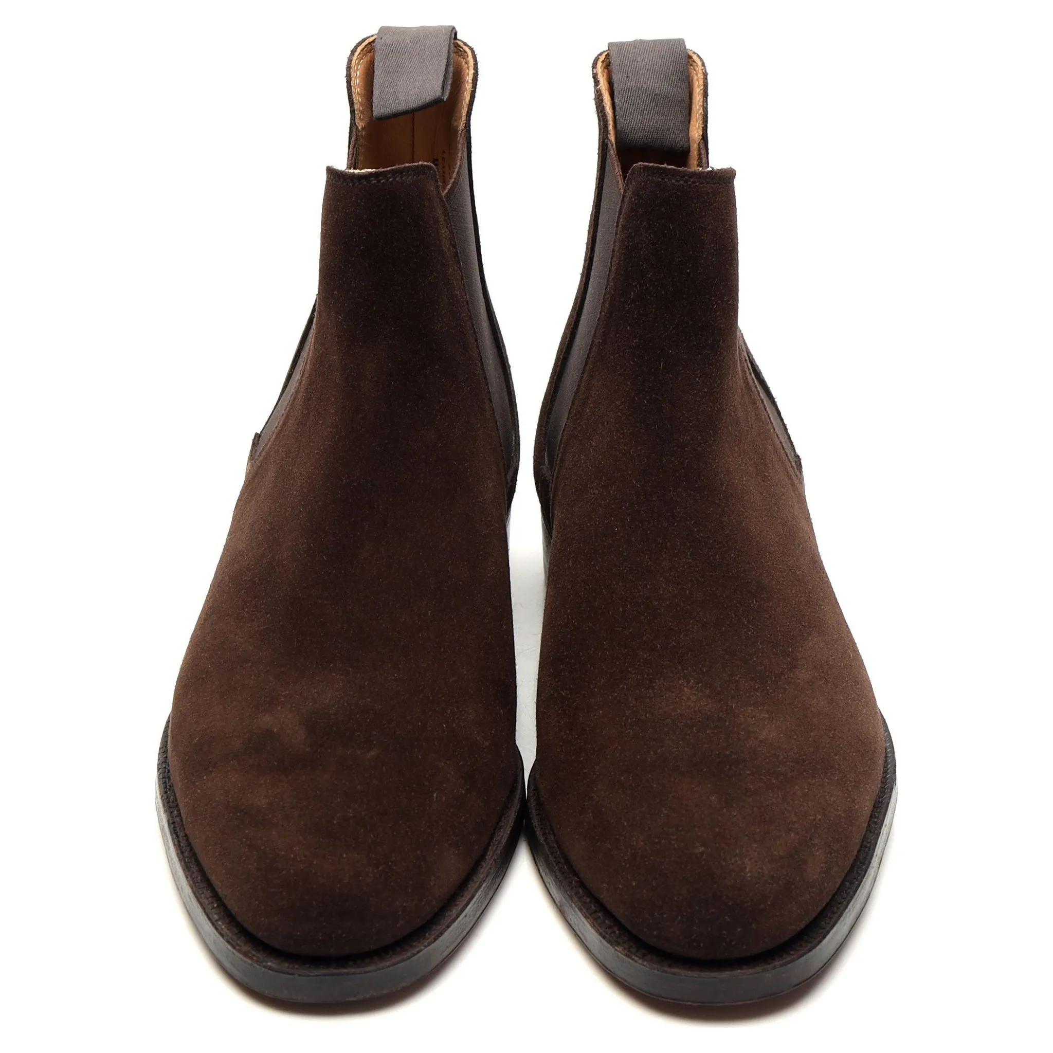 'Bingham' Dark Brown Suede Chelsea Boots UK 7.5 E