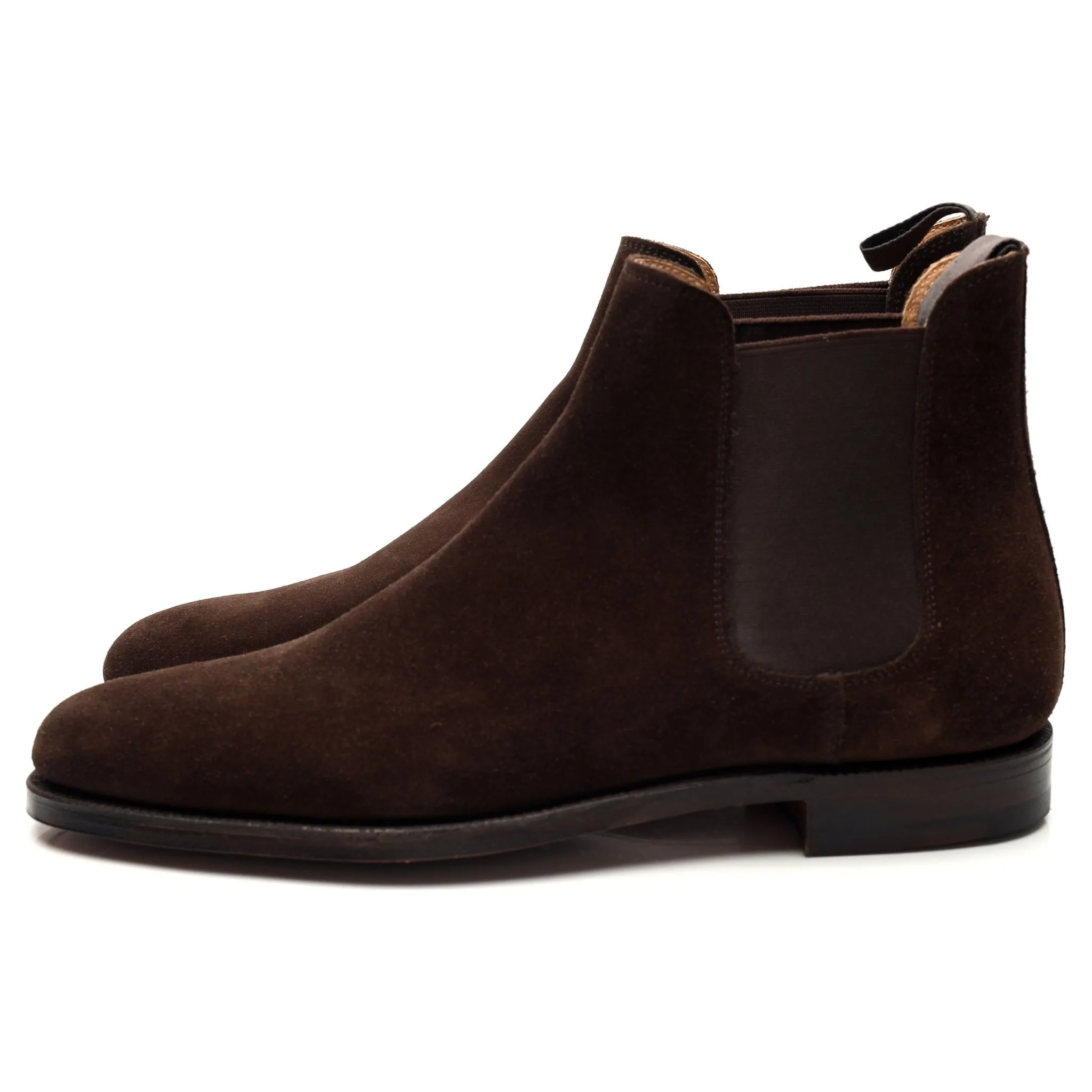 'Bingham' Dark Brown Suede Chelsea Boots UK 7.5 E