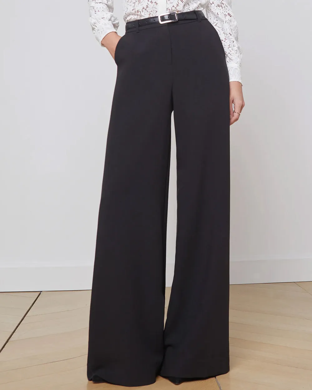 Black Pilar Wide Leg Pant