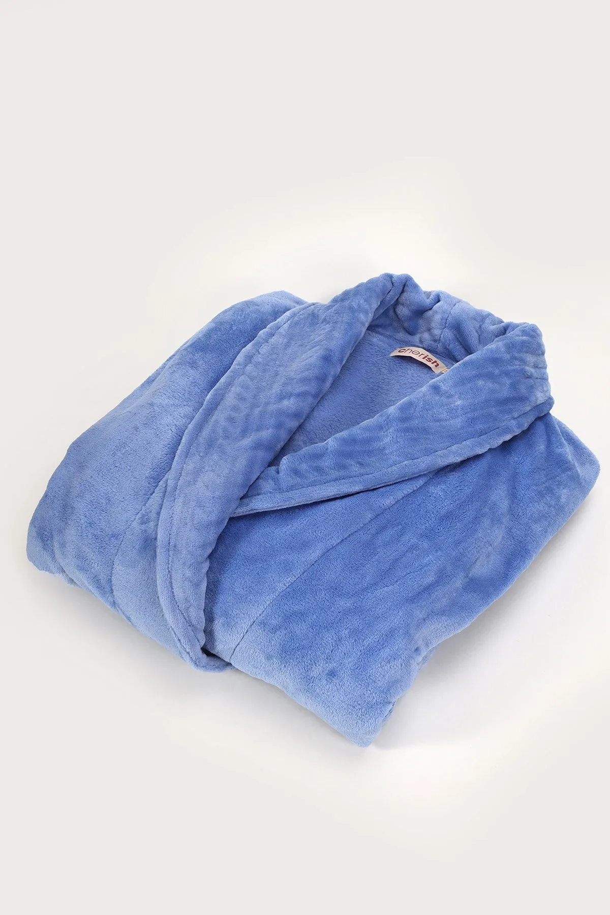 Blue Cosy Flannel Fleece Robe