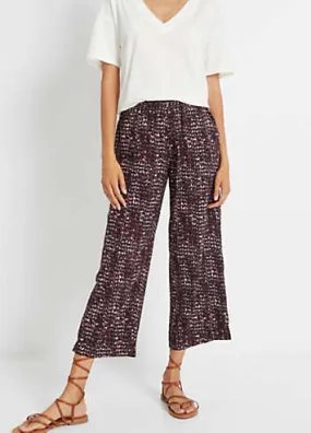 bonprix Elasticated Waist Cropped Culottes | Grattan