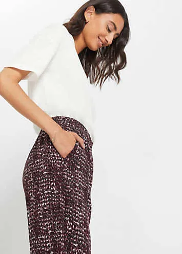 bonprix Elasticated Waist Cropped Culottes | Grattan