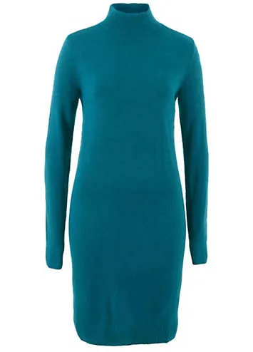 bonprix Turtleneck Knitted Dress | Grattan