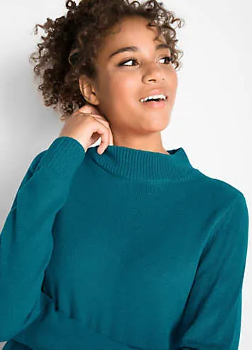 bonprix Turtleneck Knitted Dress | Grattan