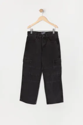 Boys Wide Leg Cargo Jean