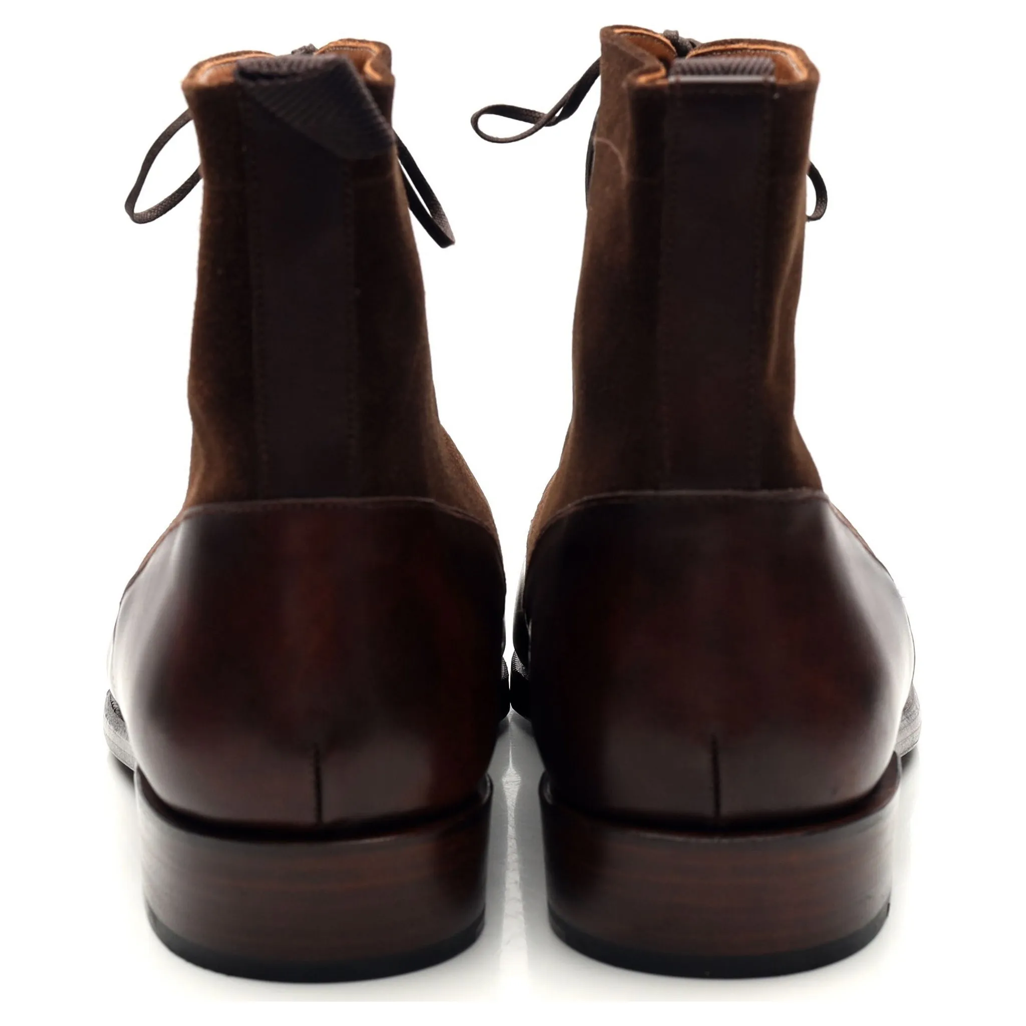 'Bremerton' Dark Brown Museum Leather Boots UK 11 E