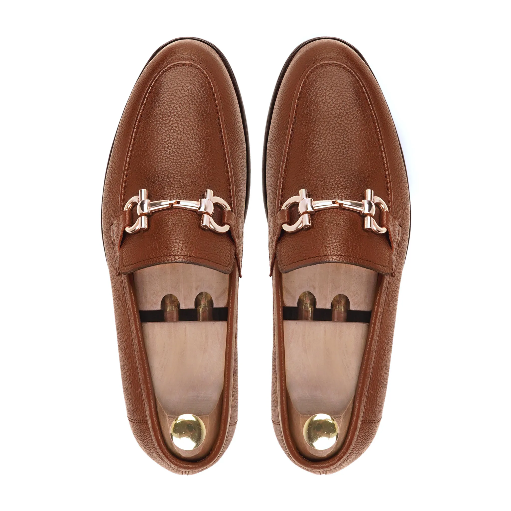 BUCHAREST - TAN PEBBLE GRAIN LOAFER