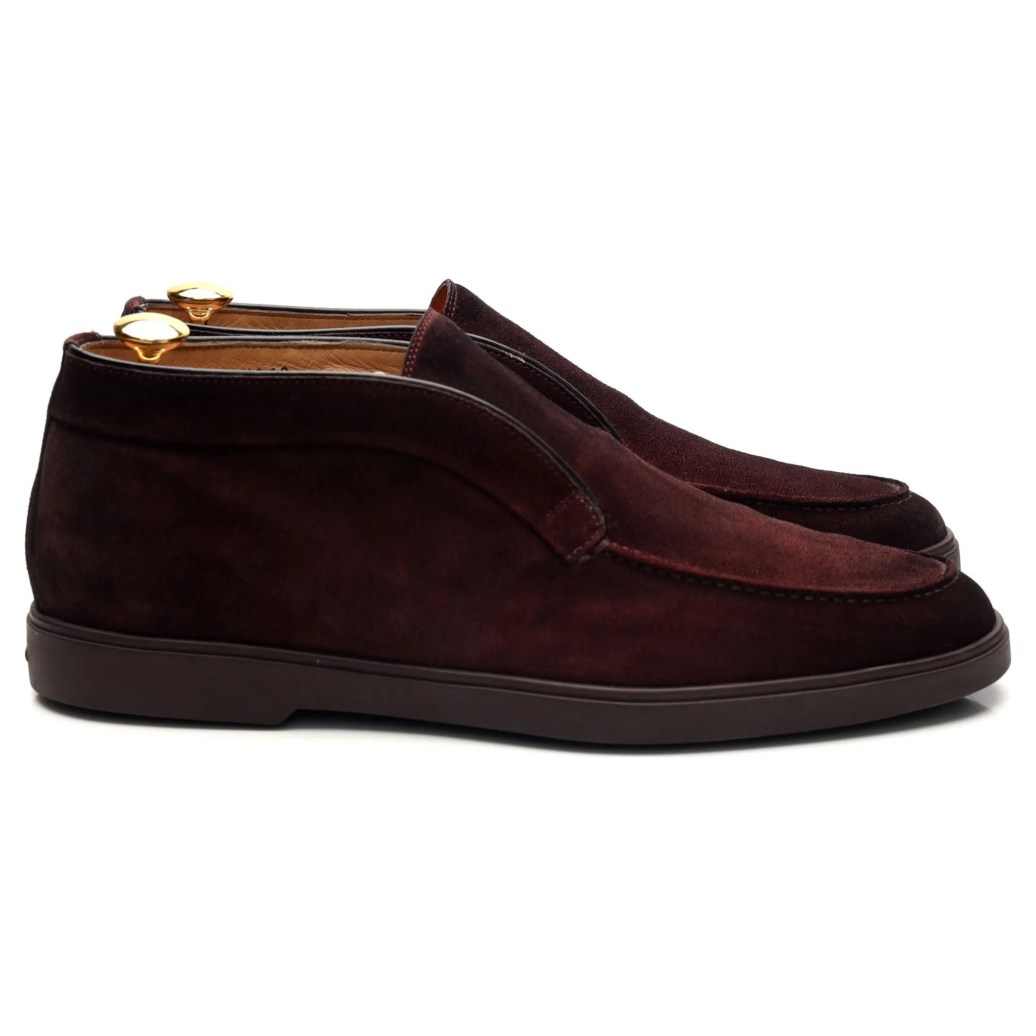 Burgundy Suede Chukka Boots UK 9