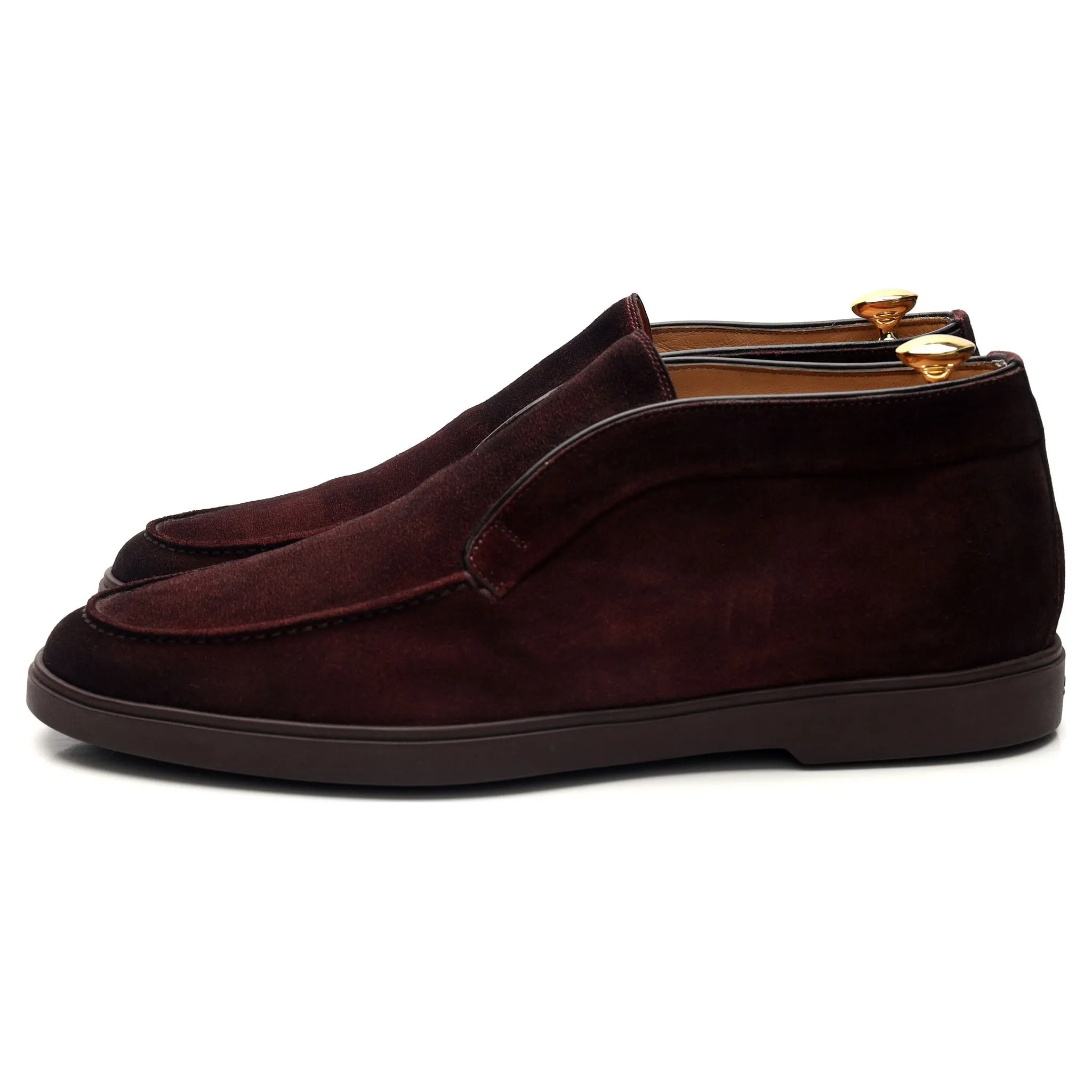 Burgundy Suede Chukka Boots UK 9