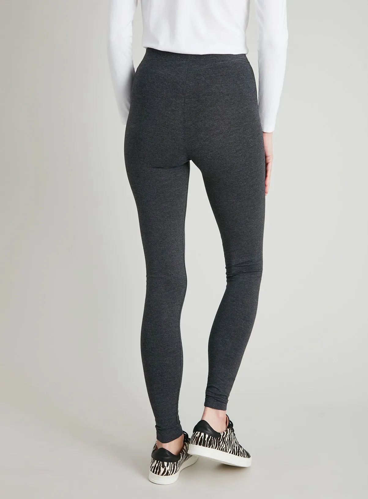 Buy Grey Marl Soft Touch Leggings 18S | Leggings | Tu