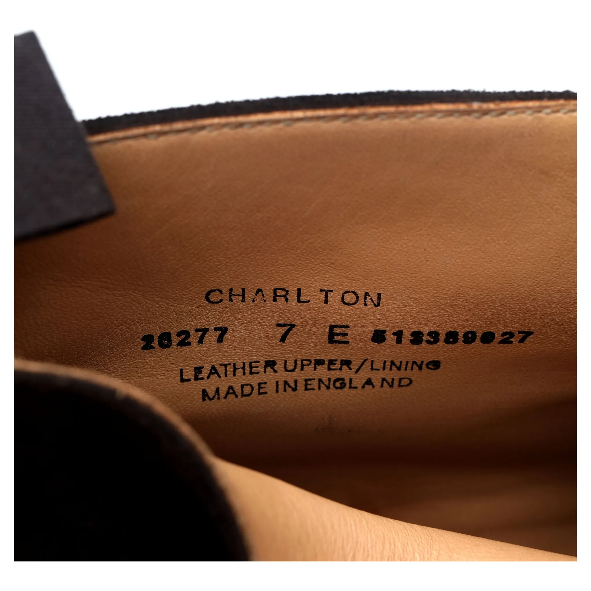 'Charlton' Tan Brown Leather Balmoral Boots UK 7 E