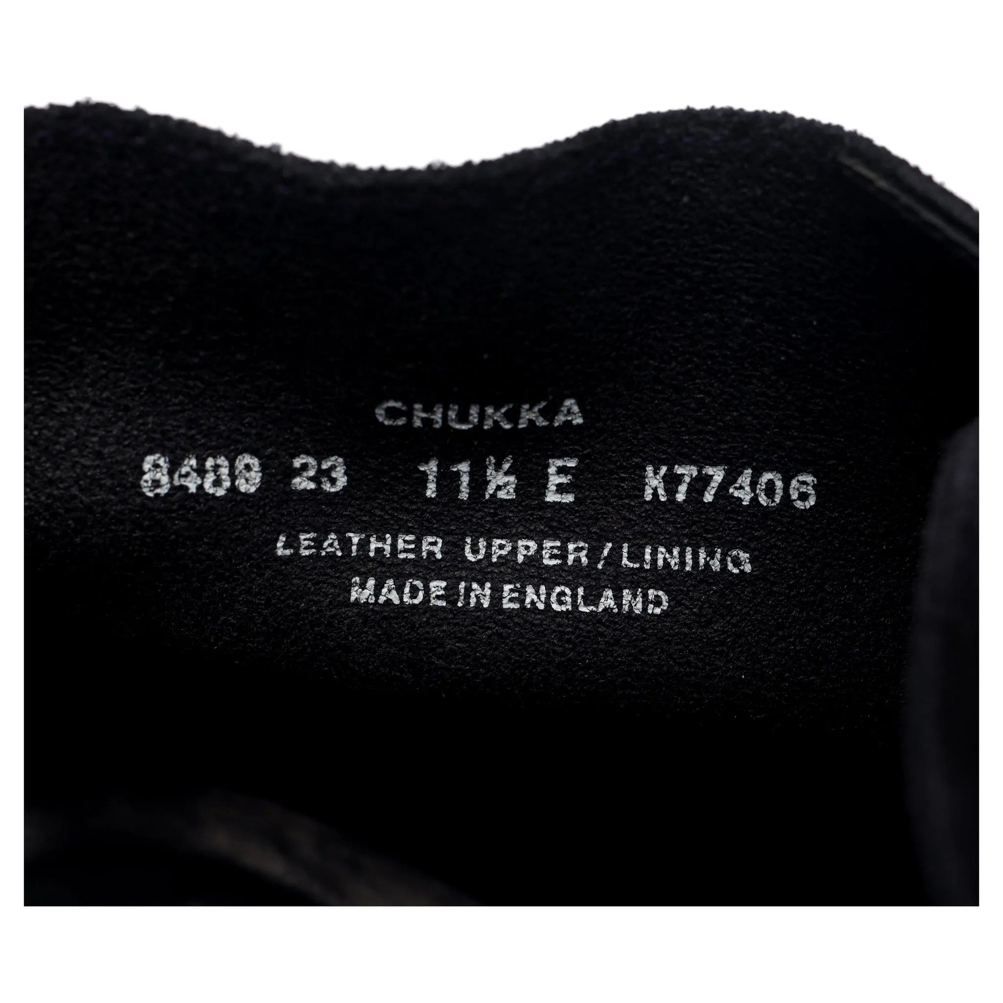 'Chukka' Navy Blue Suede Chukka Boots UK 11.5 E