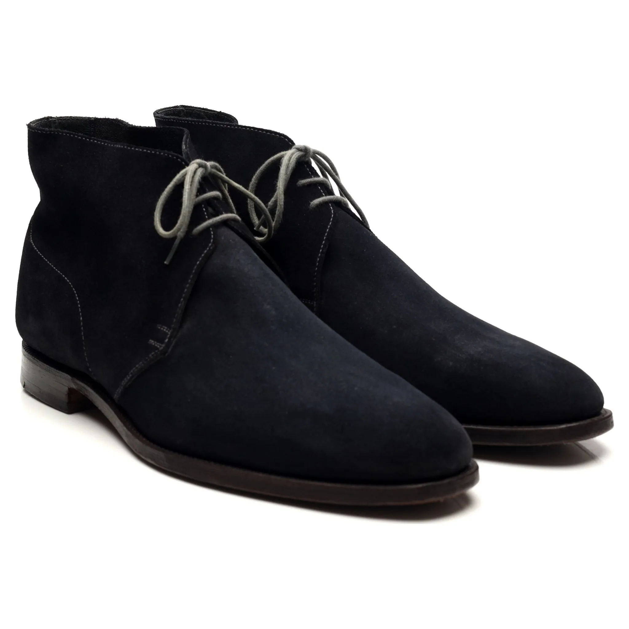 'Chukka' Navy Blue Suede Chukka Boots UK 11.5 E