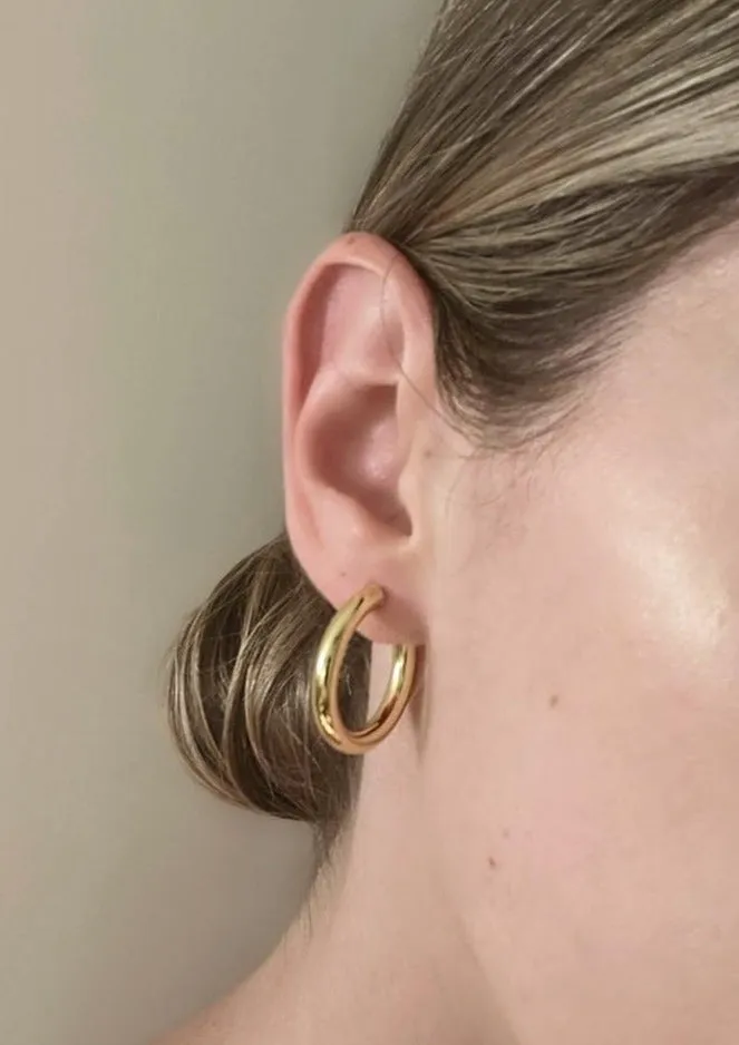 Chunky Gold Hoops by Layer the Love