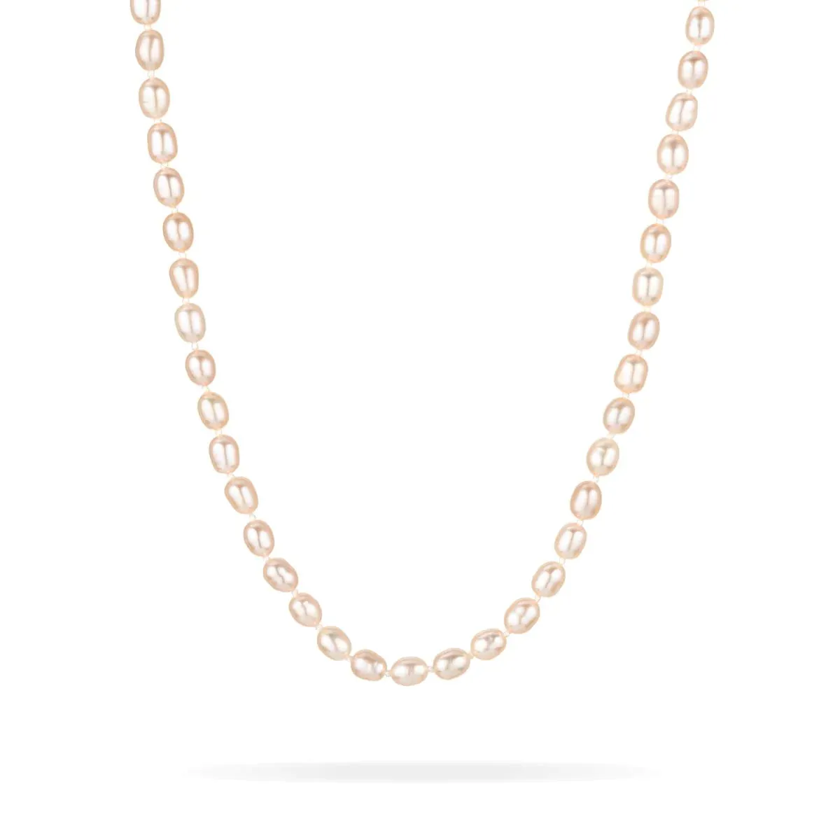 Chunky Pink Seed Pearl 16 Necklace