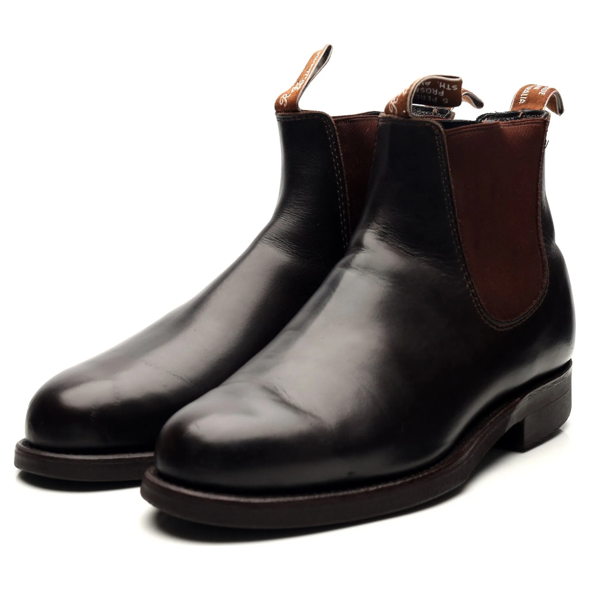 'Comfort Craftsman' Dark Brown Leather Boots UK 7 G