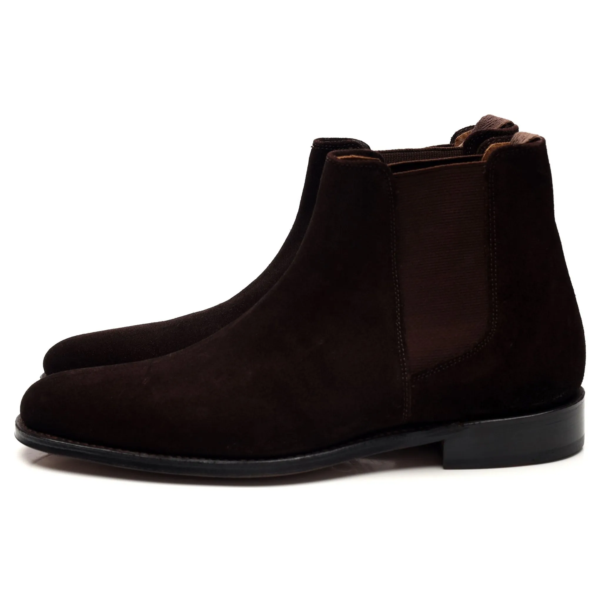 'Declan' Dark Suede Chelsea Boots UK 6 F