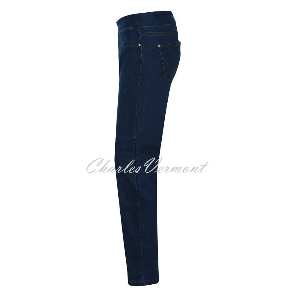 Dolcezza Pull-On Stretch Denim Jean - Style 72407 (Blue Denim)