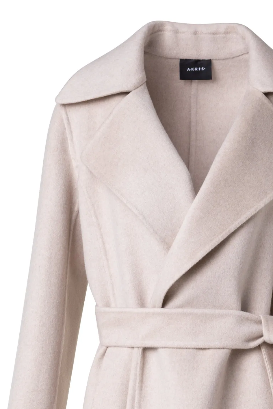 Double-Face Coat with Lapel Collar