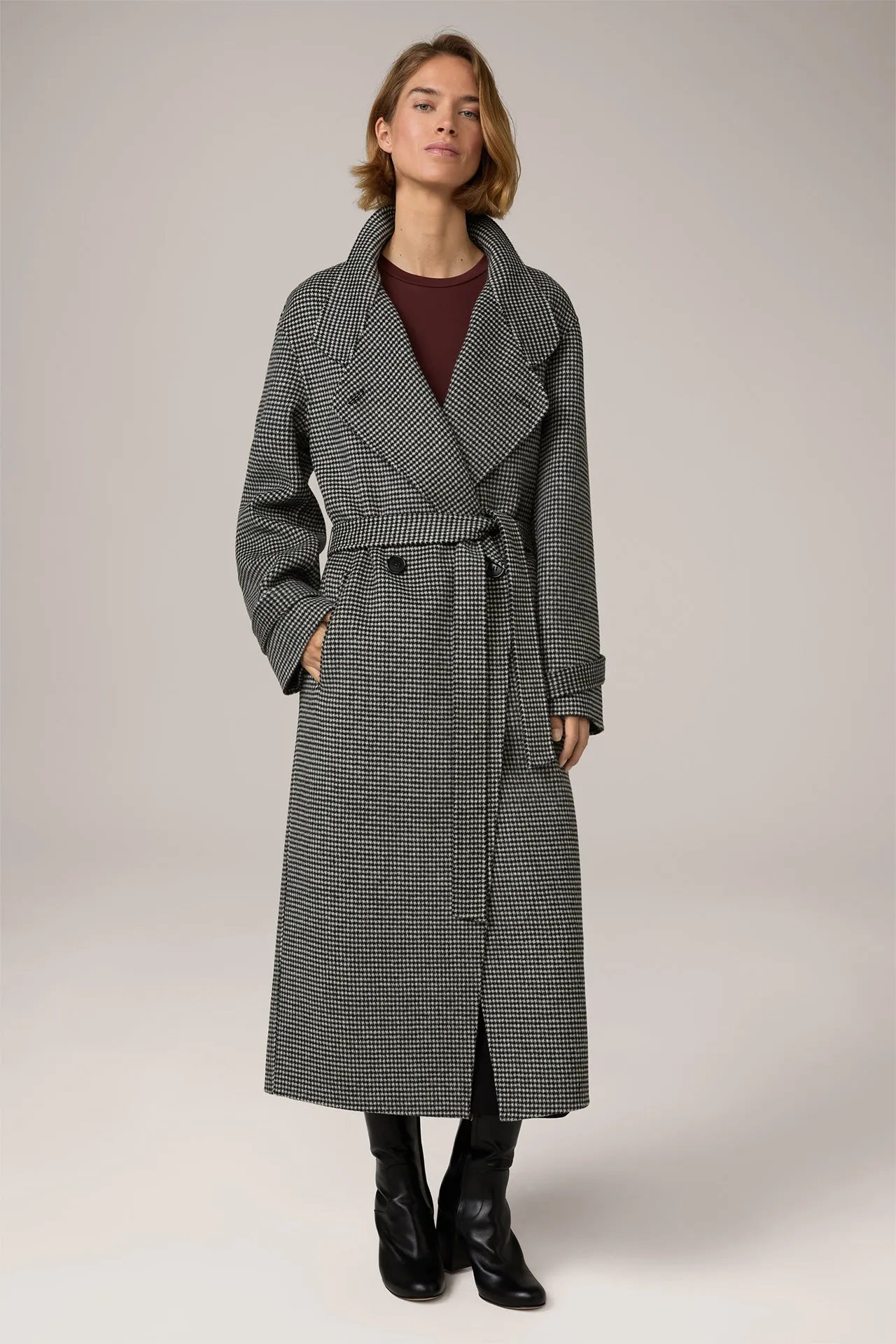 Doubleface Coat with Belt