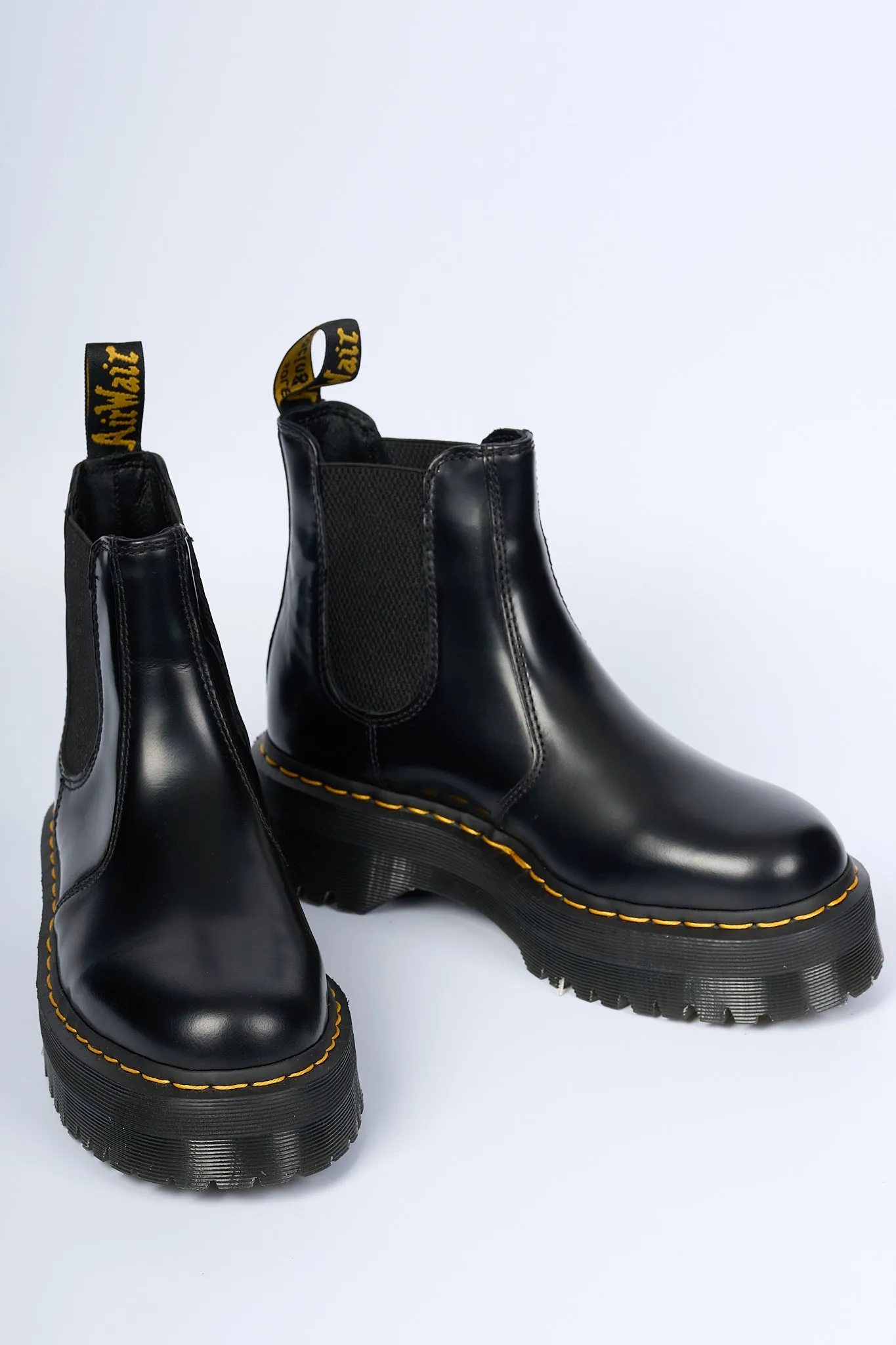 Dr. Martens Chelsea Platform Quad 2976 Nero Donna