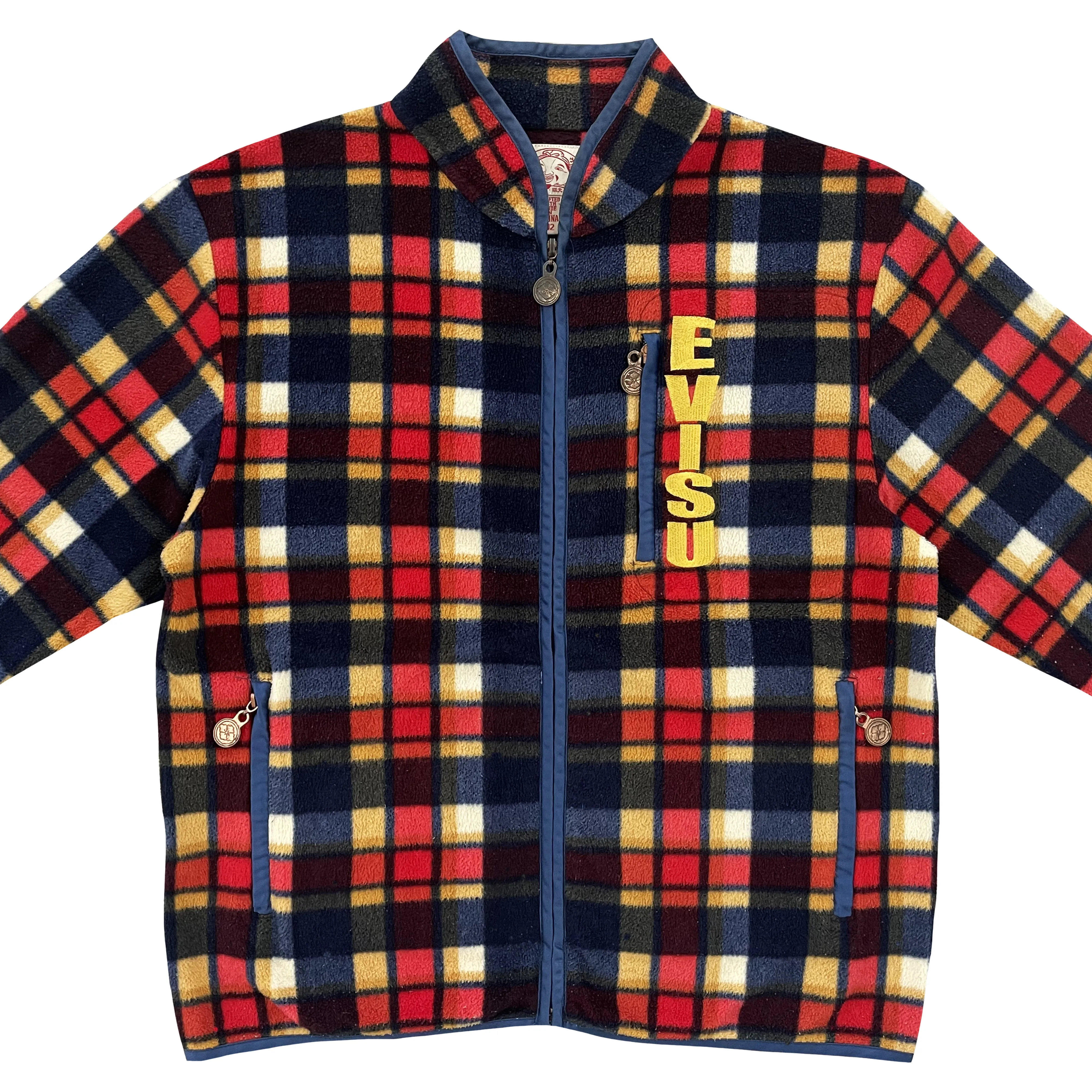 Evisu Tartan Fleece Jacket - L