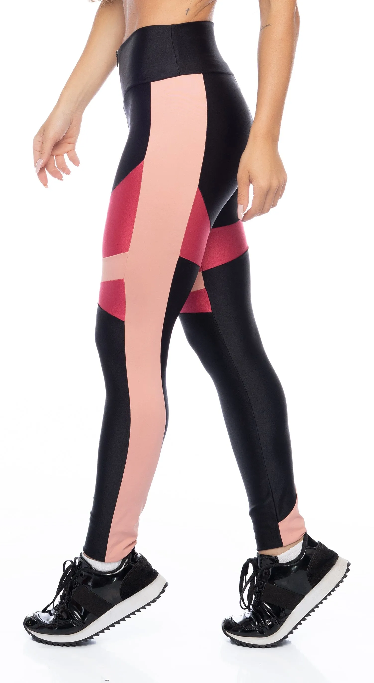 Exceptional Leggings - Black & Pink