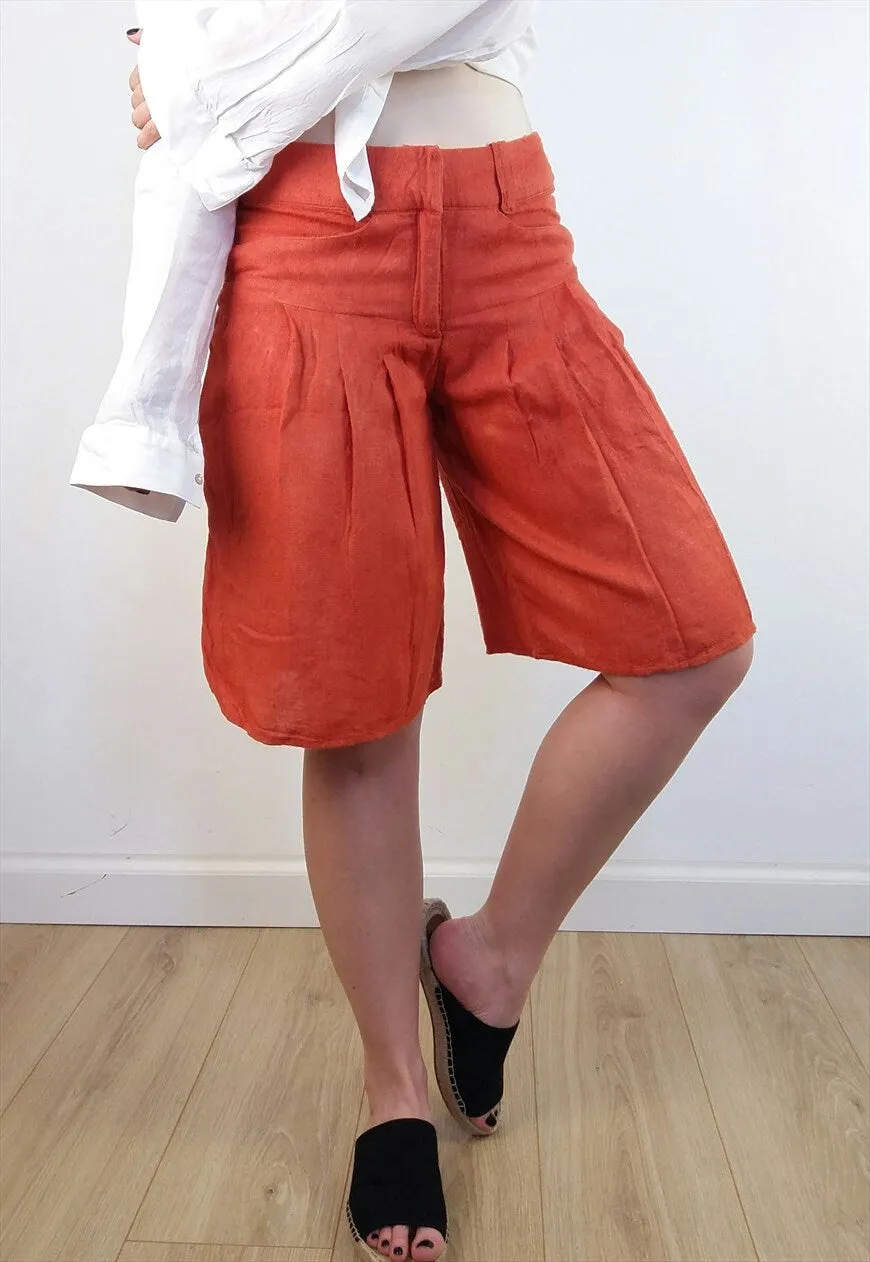 FIN OSLO Wild Silk Burnt Sienna Culottes