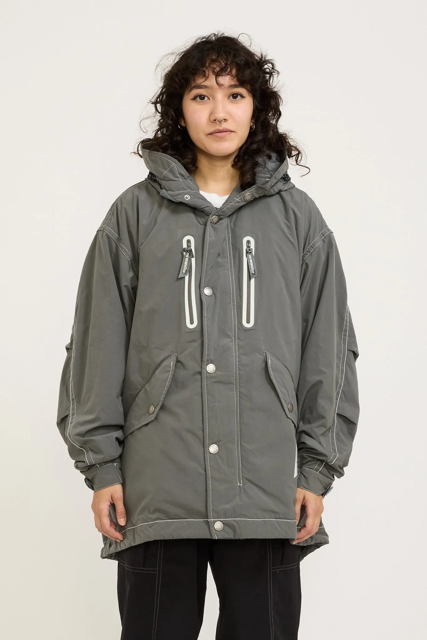 Fishtail Octa Coat Grey Womens