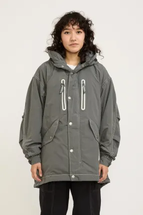 Fishtail Octa Coat Grey Womens