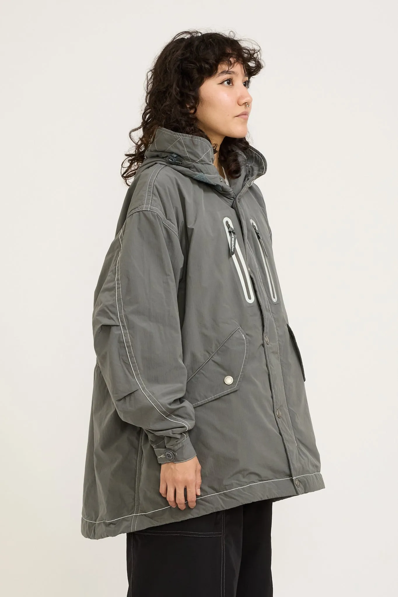 Fishtail Octa Coat Grey Womens