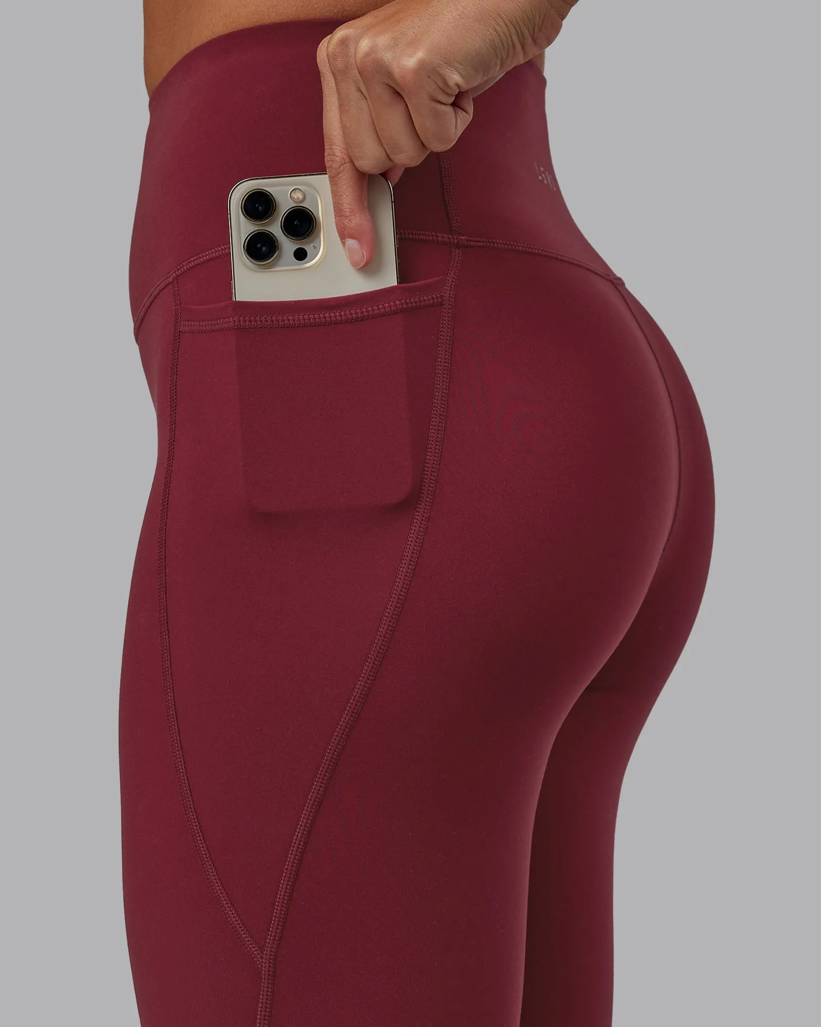 Flux Full Length Leggings - Cranberry